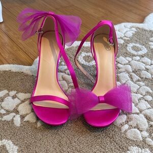 Elegant Pink Bow Women's Heels NBW
